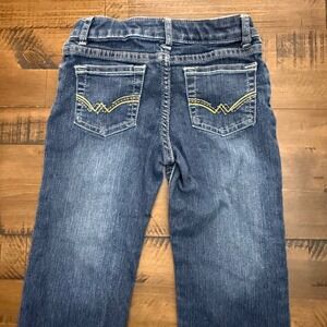 Wrangler girls, straight jeans, size 6, regular adjustable waist